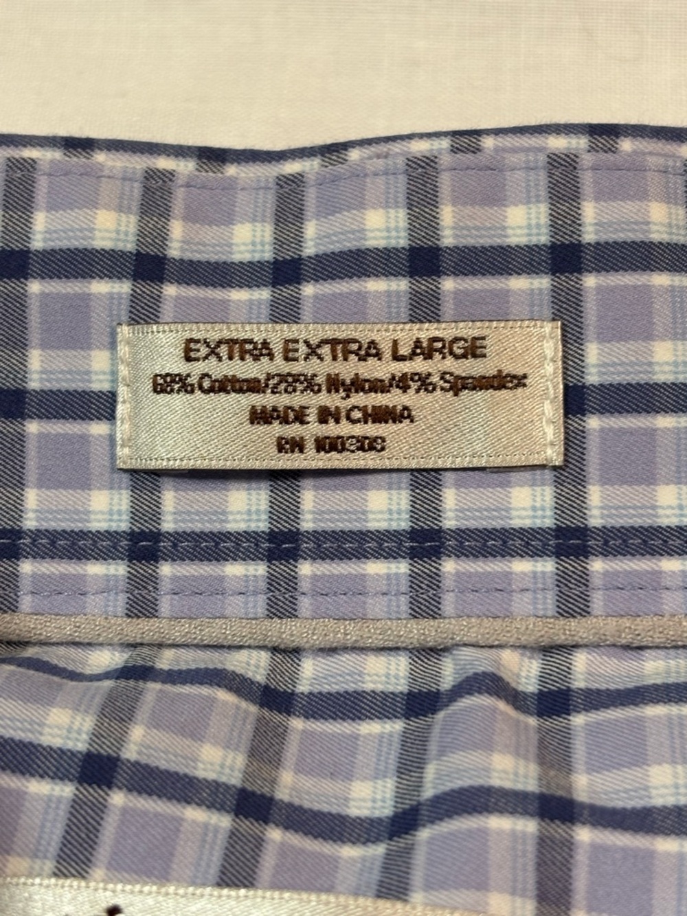 Peter Millar Crown Comfort Button-Down Shirt Purple and White Plaid Cotton Blend - Picture 2 of 7